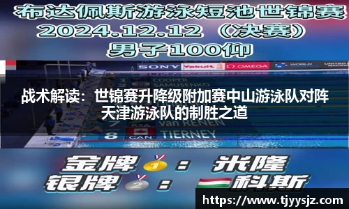 战术解读：世锦赛升降级附加赛中山游泳队对阵天津游泳队的制胜之道